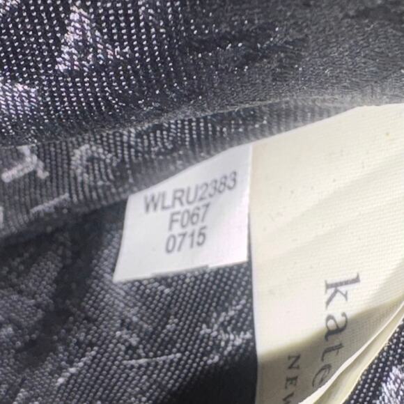 Kate Spade Helena Street Yulie Studded Wallet Wristlet Clutch Black Leather Moto - Picture 8 of 13